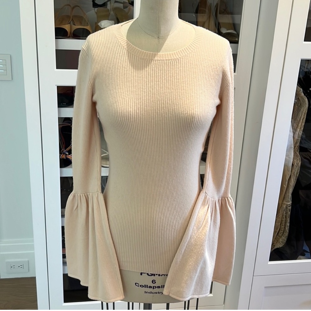 Bcbgmaxazria Cream‎ Bell Sleeve Sweater